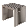 thumbnail image 1 of LeisureMod Eldert Gridiron 19" Brushed Stainless Steel Bench, 1 of 6