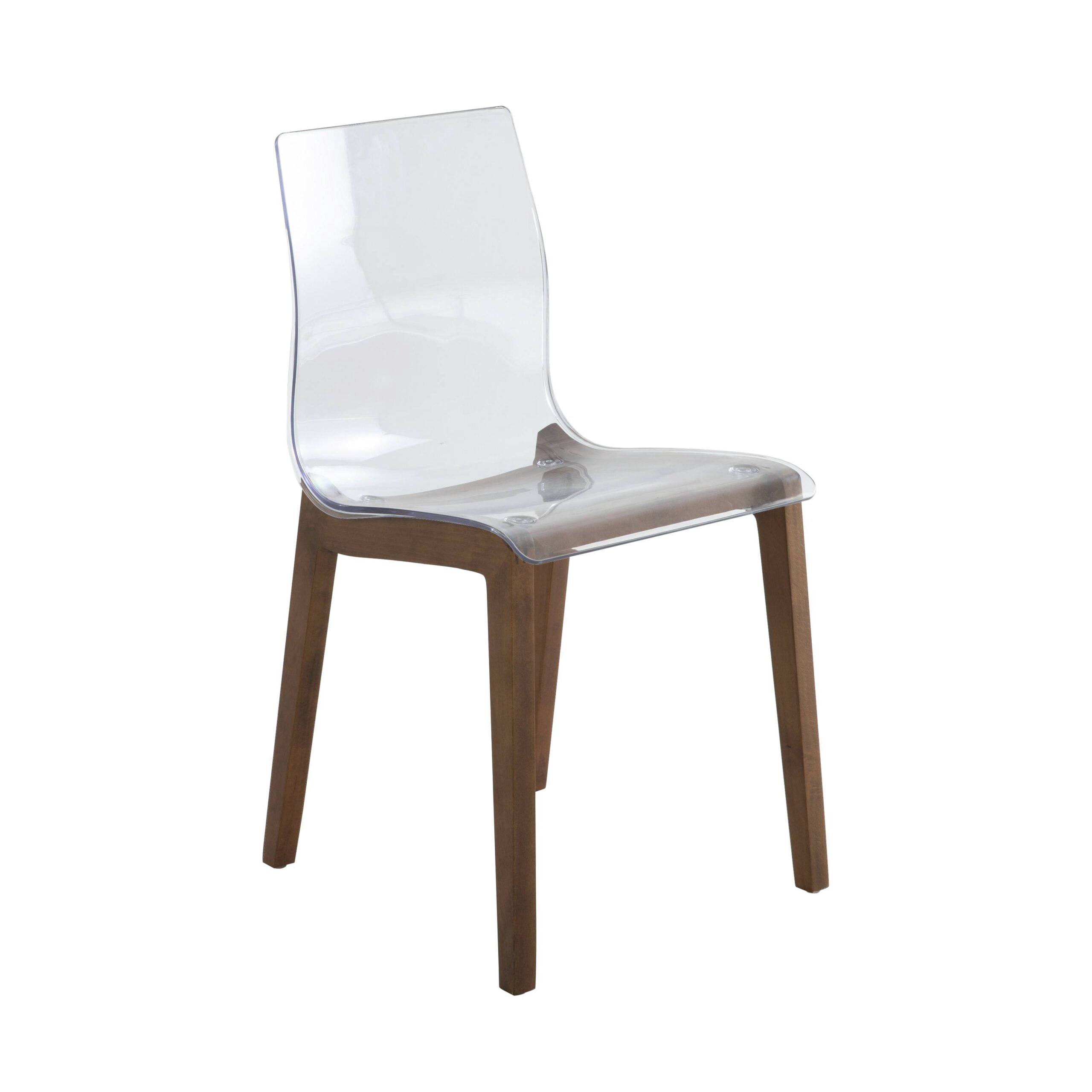 LeisureMod Marsden Modern Dining Chairs, Kitchen Table Chairs, Plastic ...
