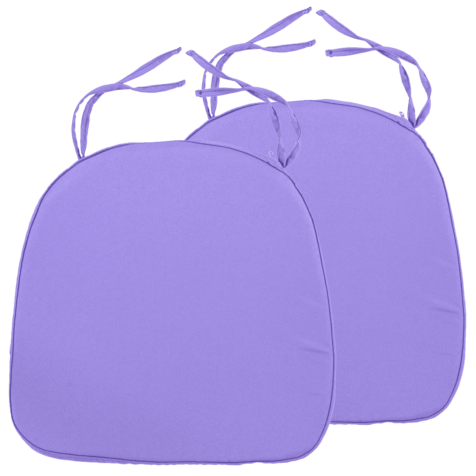 Purple Memory Foam Dining Chair Cushion Pads Set of 2