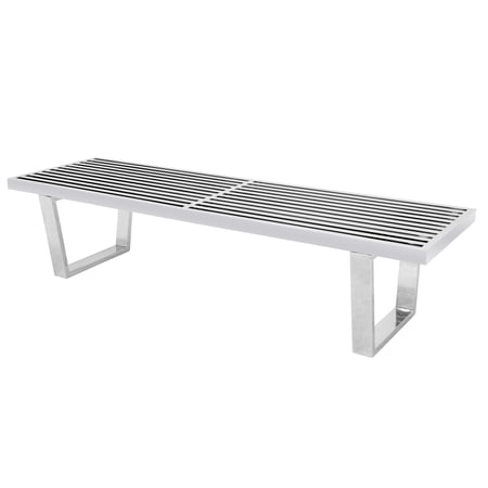 LeisureMod Mid-Century Inwood Platform Bench - 5 Feet