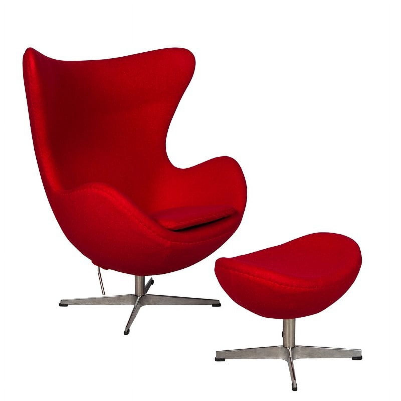 Easter Egg Chair, Red, Cashmere Wool