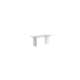 thumbnail image 1 of LeisureMod Modern 55” Rectangular Dining Table for 4 to 8 People with Sintered Stone/Glass Top and Acrylic Base Kova Series in White Grey, 1 of 10