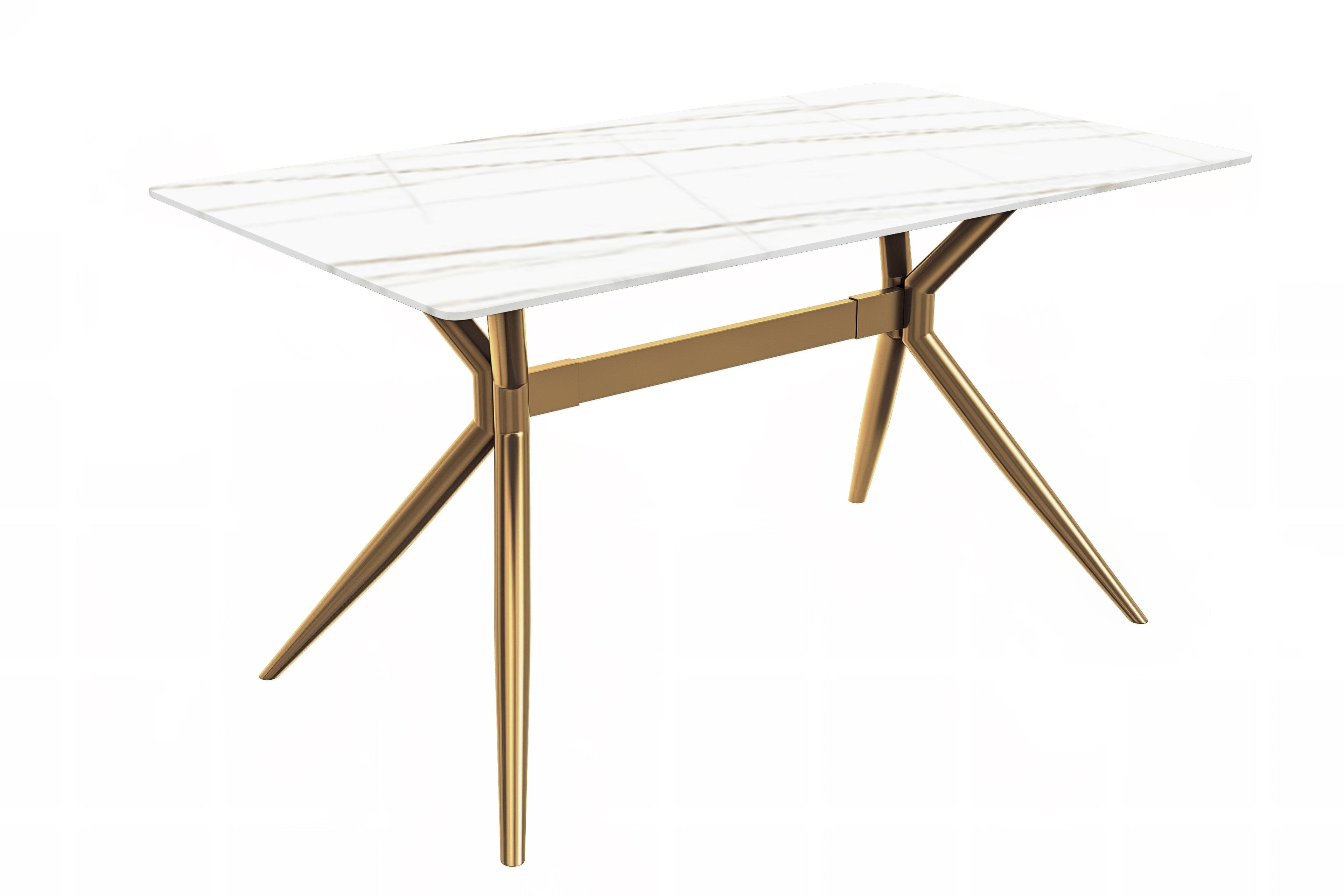 LeisureMod Modern 71" Rectangular Dining Table for 4 to 8 People with ...