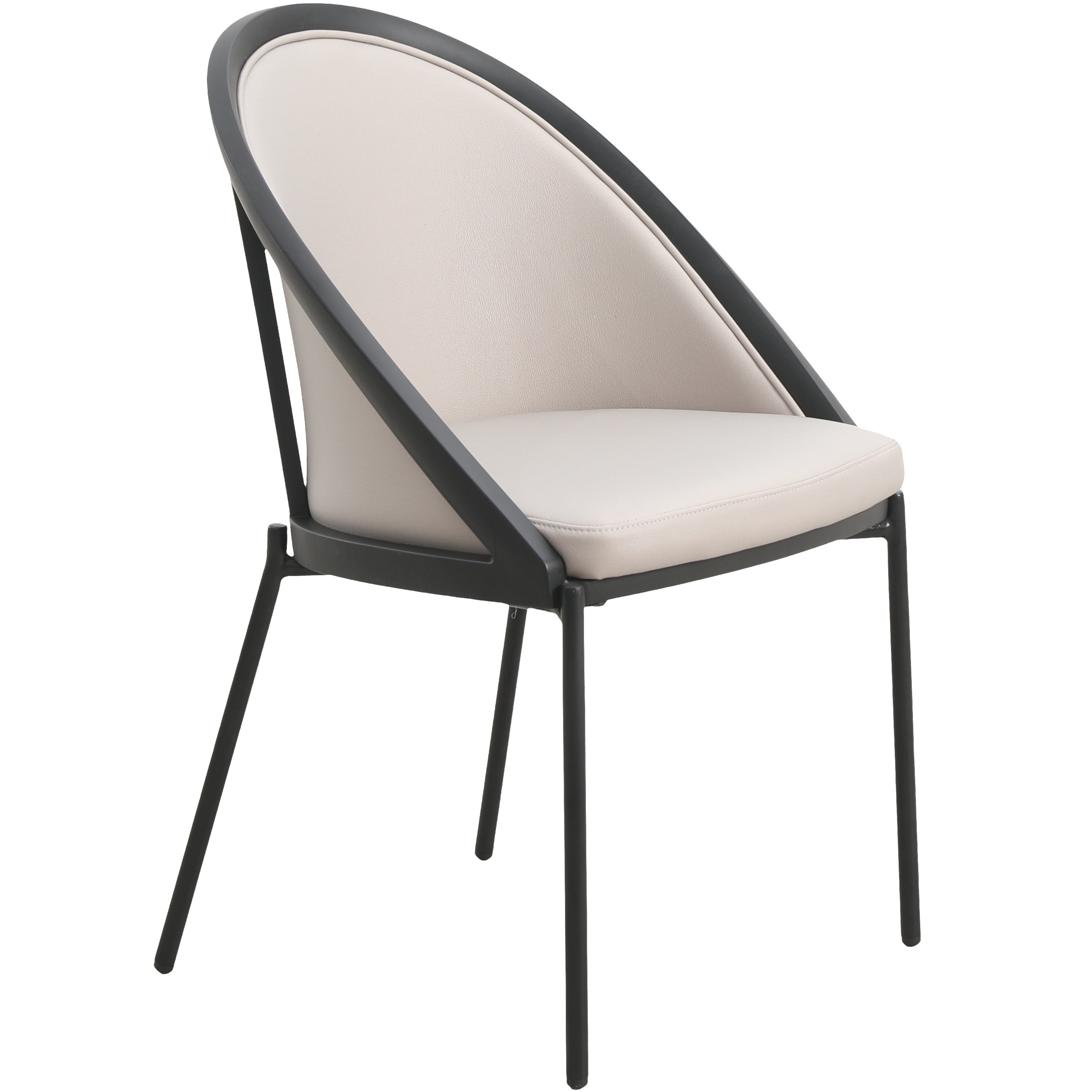 LeisureMod Urbane Series Indoor Dining Armless Chair, Modern Design ...