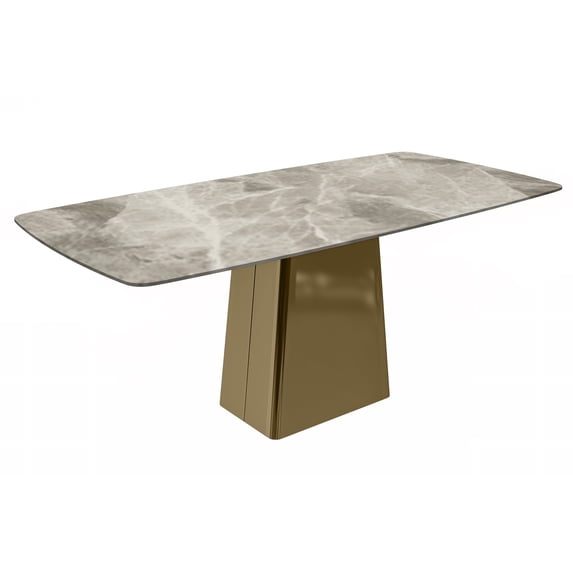 LeisureMod Modern Elega 71" Rectangular Dining Table for 4 to 8 People ...