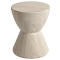 thumbnail image 1 of LeisureMod Modern Side Table Hourglass Design with Round Fiberstone and Pedestal Base, Accent End Table for Indoor Home, Outdoor Patio, Living Room Sofa, Weather-Resistant, Loft Series in Moss Grey, 1 of 12