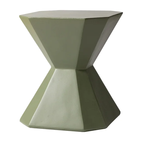 LeisureMod Azure Outdoor Side Table in Fiberstone