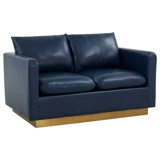 Faux Leather Loveseats in Loveseats Blue Walmart
