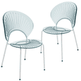 thumbnail image 1 of LeisureMod Opulent Series Modern Smoke Dining Chair Set of 2, 1 of 8