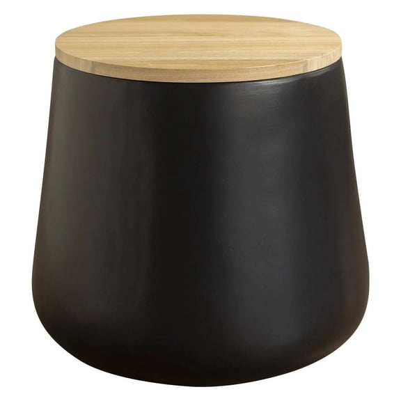 LeisureMod Orunel Collection Round Side Table, Modern Drum Accent End Table, Decorative Pedestal Table for Living Room, Bedroom, Patio & Small Spaces, White