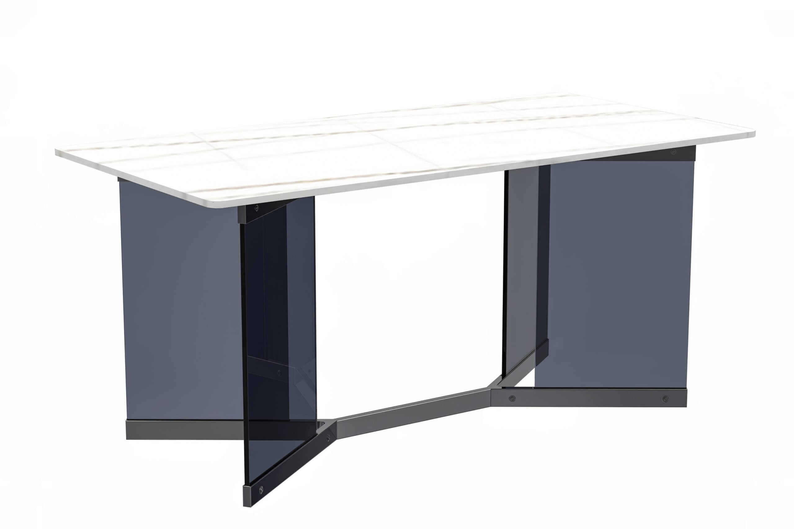 LeisureMod Oryn Mid-Century Modern Rectangular Dining Table with ...