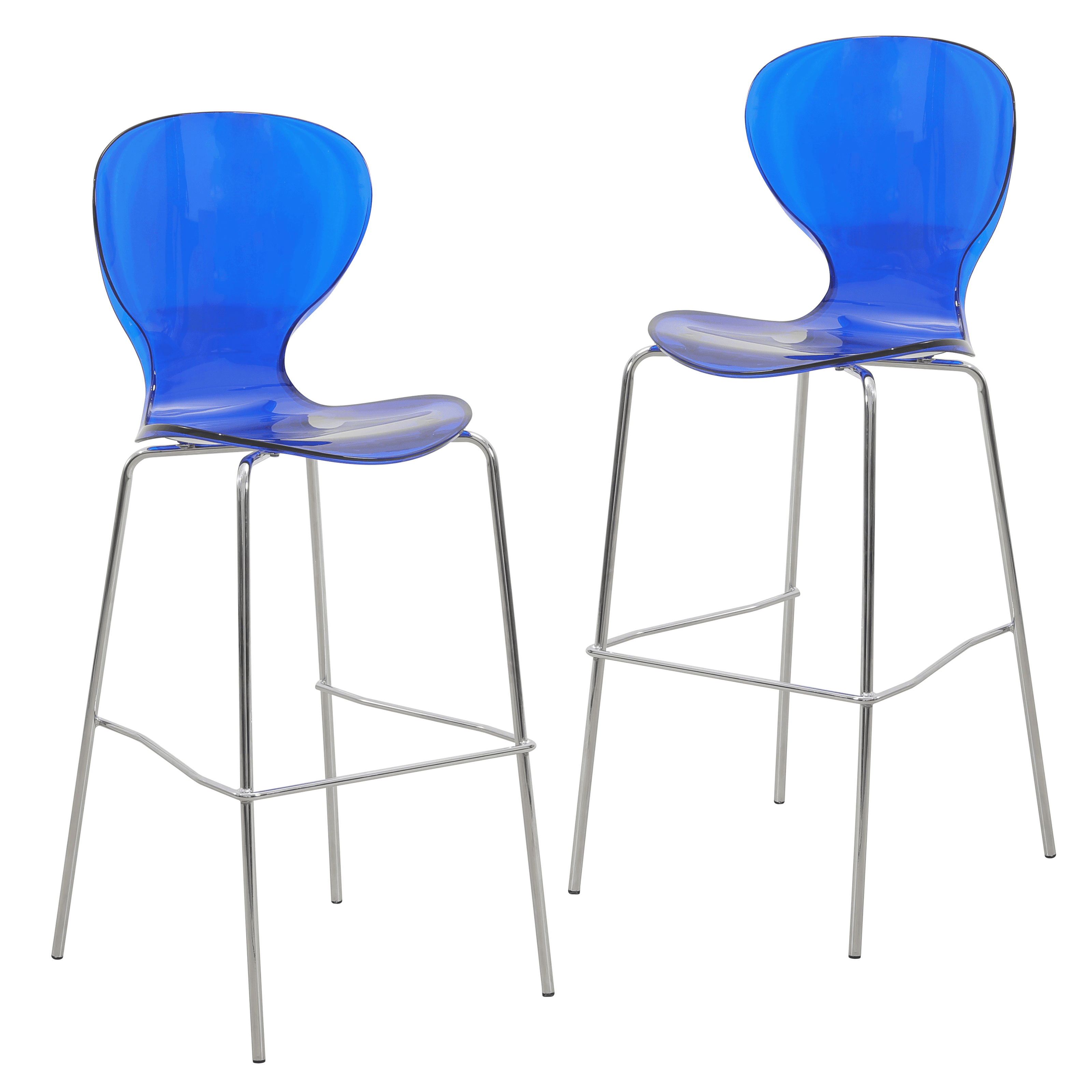 Bar stools acrylic discount modern