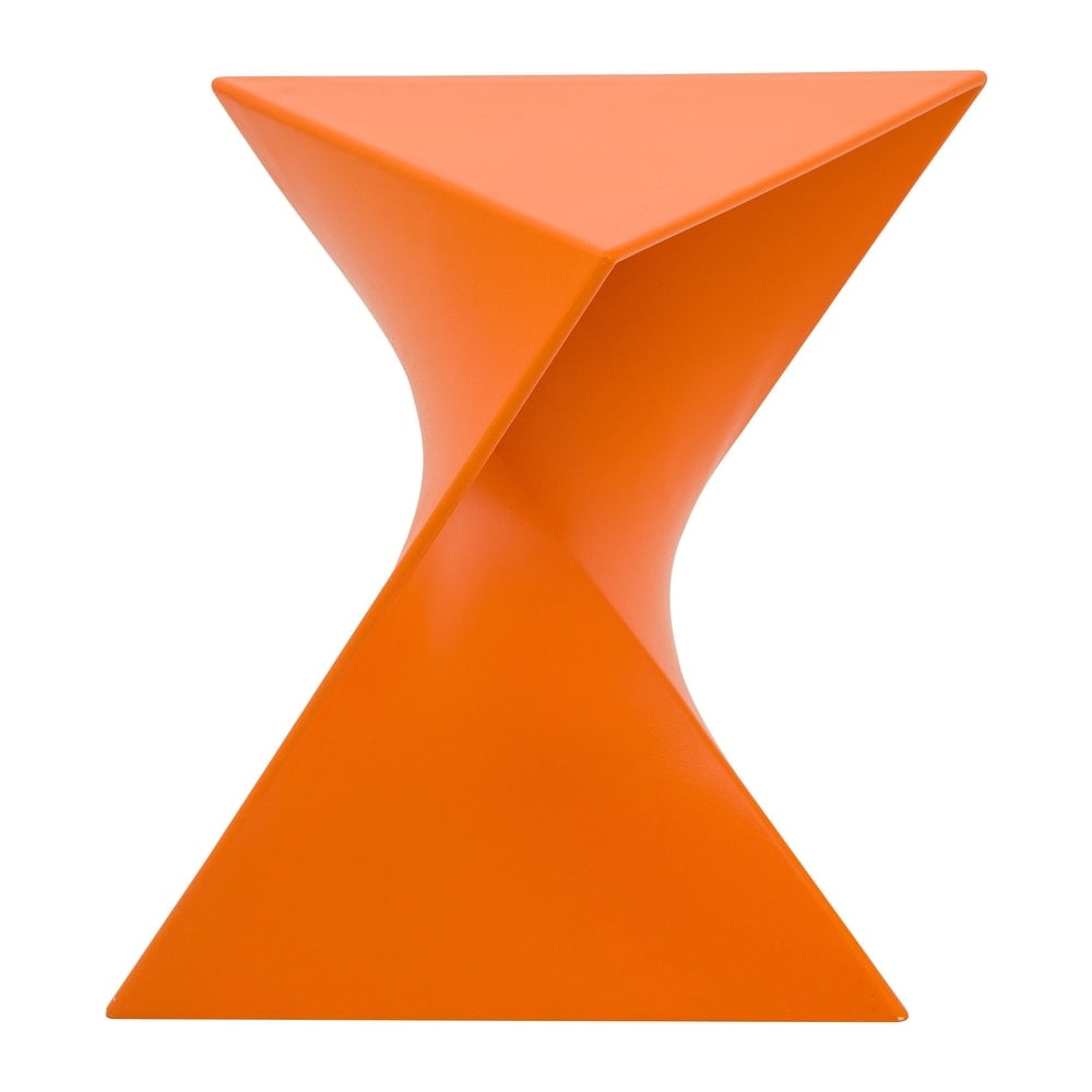 Randolph Vibrant Orange Triangular Versatile Side Table