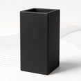 thumbnail image 1 of LeisureMod Terra Fiberstone and MGO Clay Planter, Mid-Century Modern Tall Square Planter Pot for Indoor and Outdoor (Black, 20 Inch), 1 of 9