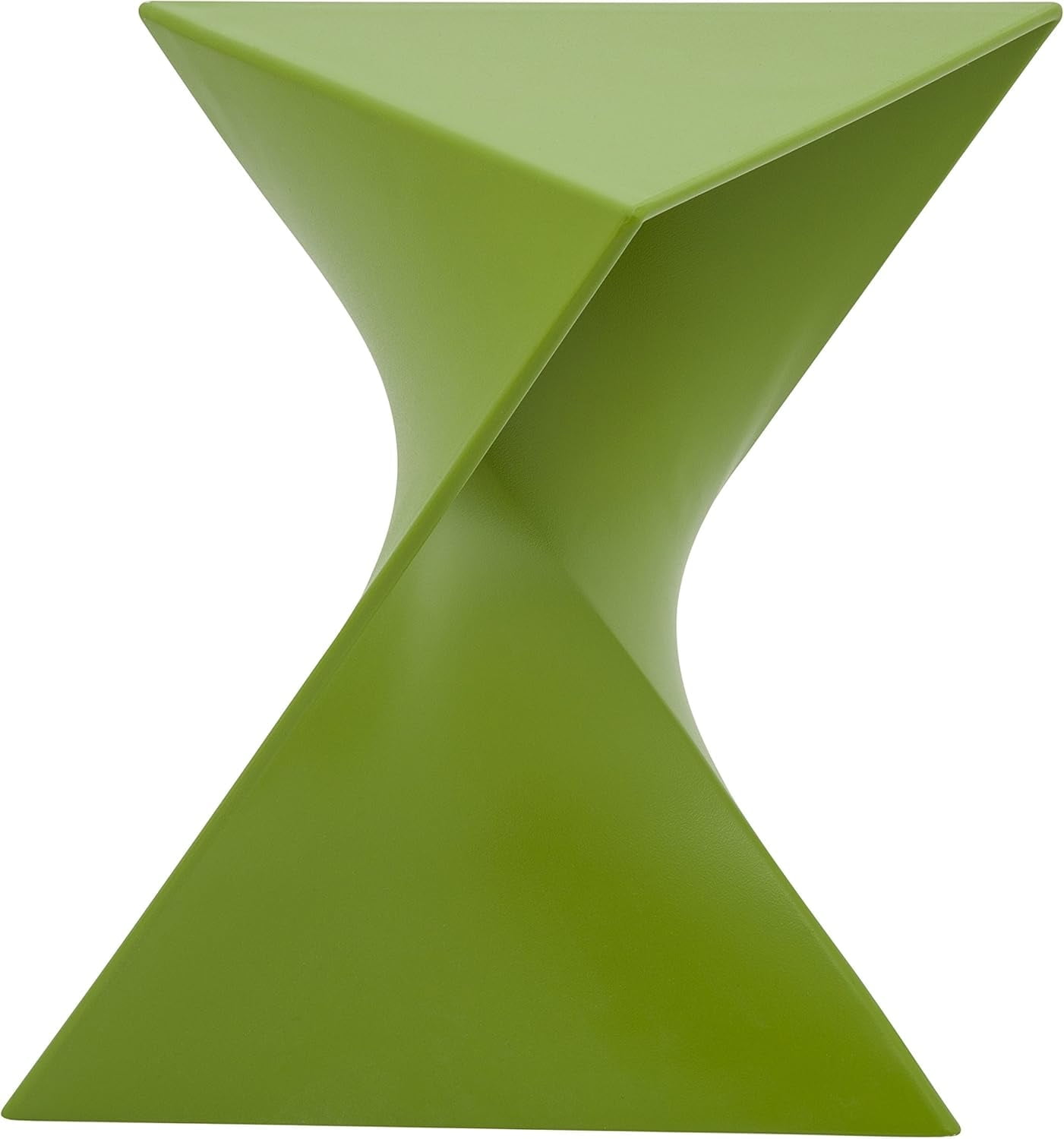 Randolph Vibrant Green Triangular Plastic Side Table