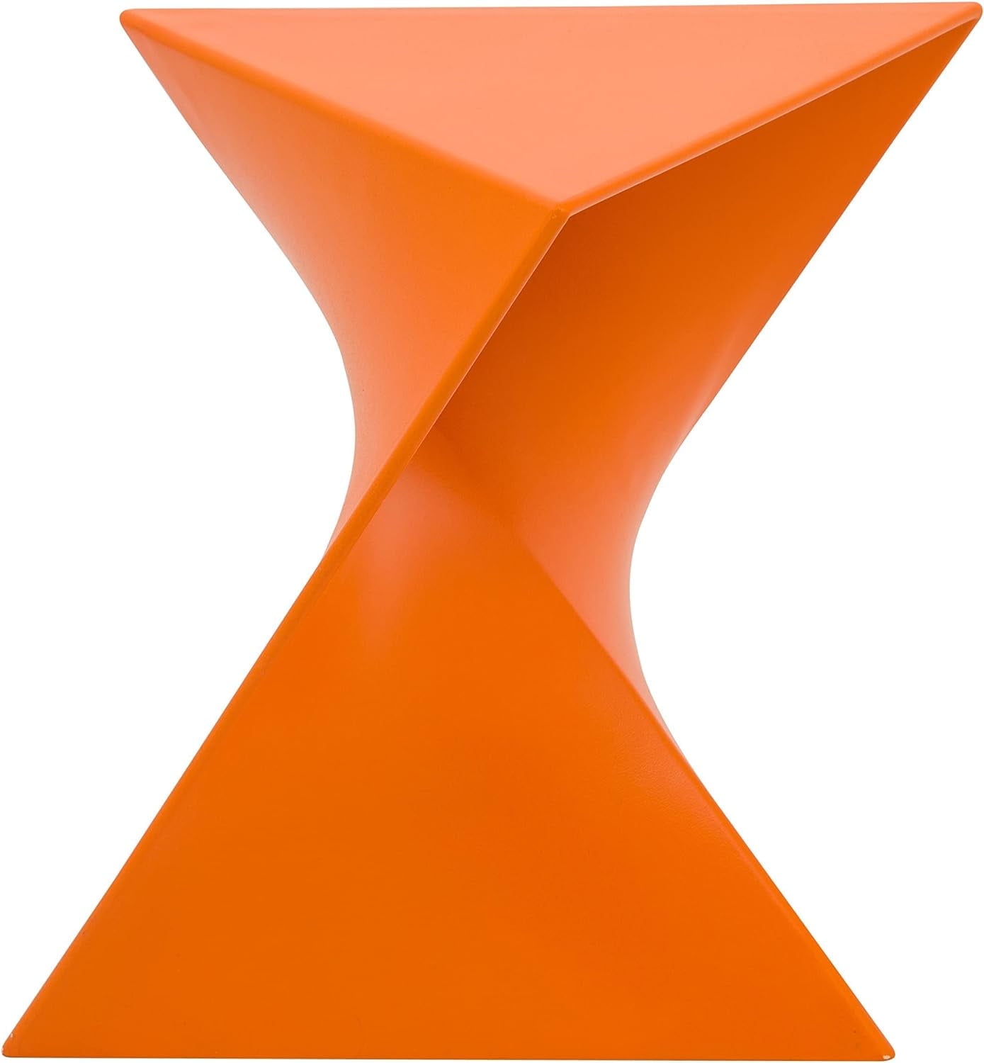 Randolph Vibrant Orange Triangular Versatile Side Table