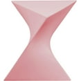 thumbnail image 1 of LeisureMod 15.75" Triangular Side Table, Stackable Plastic Accent End Table for Indoor & Outdoor Use, Weather-Resistant Modern Patio & Living Room Table, Pink, 1 of 8