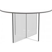 Leisuremod Valore Collection Acrylic Coffe Table With White Top