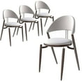 thumbnail image 1 of LeisureMod Venice Collection Modern Dining Chair In Black set of 4 in White, 1 of 12