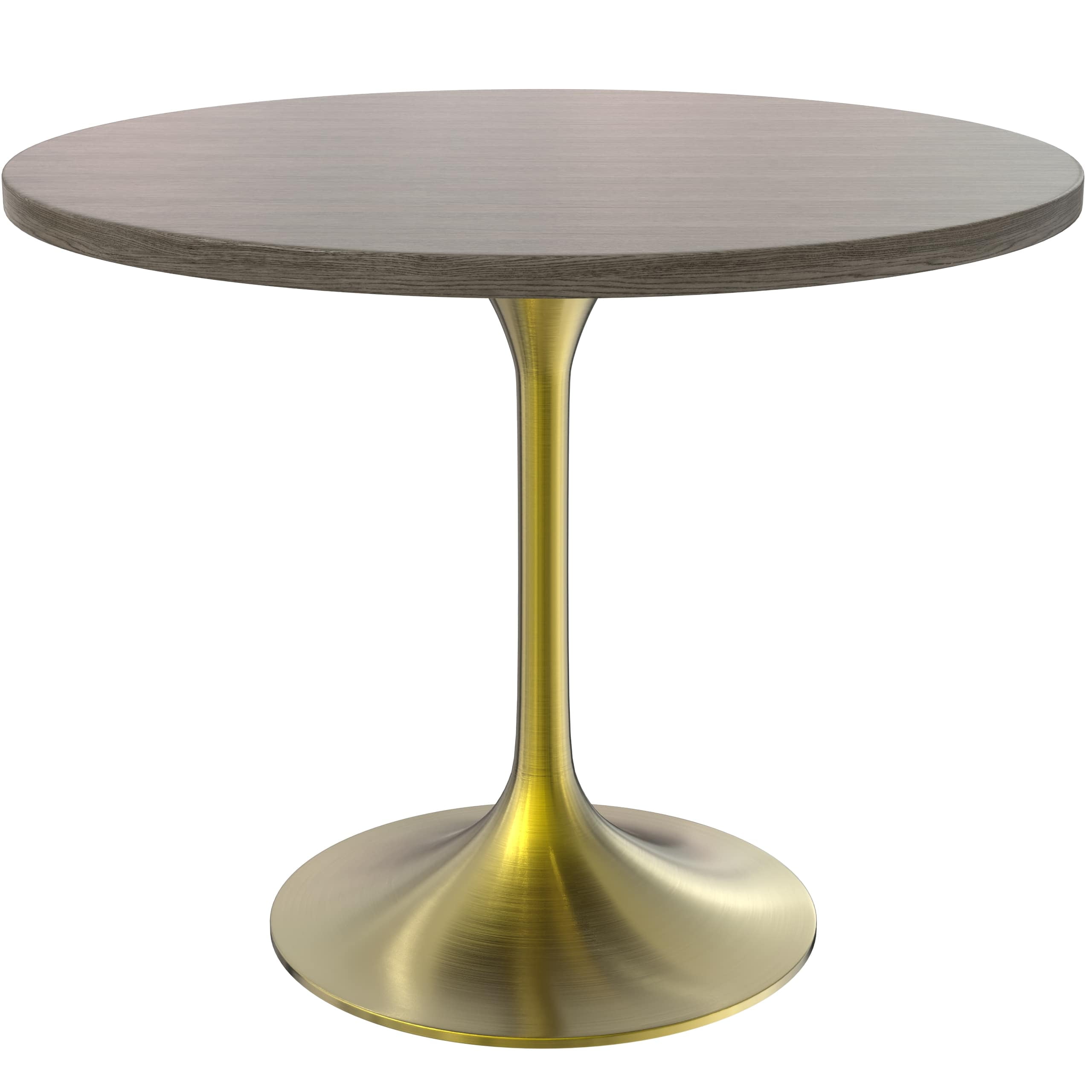 LeisureMod Verve Mid-Century Modern 36" Round Dining Table with MDF Top ...