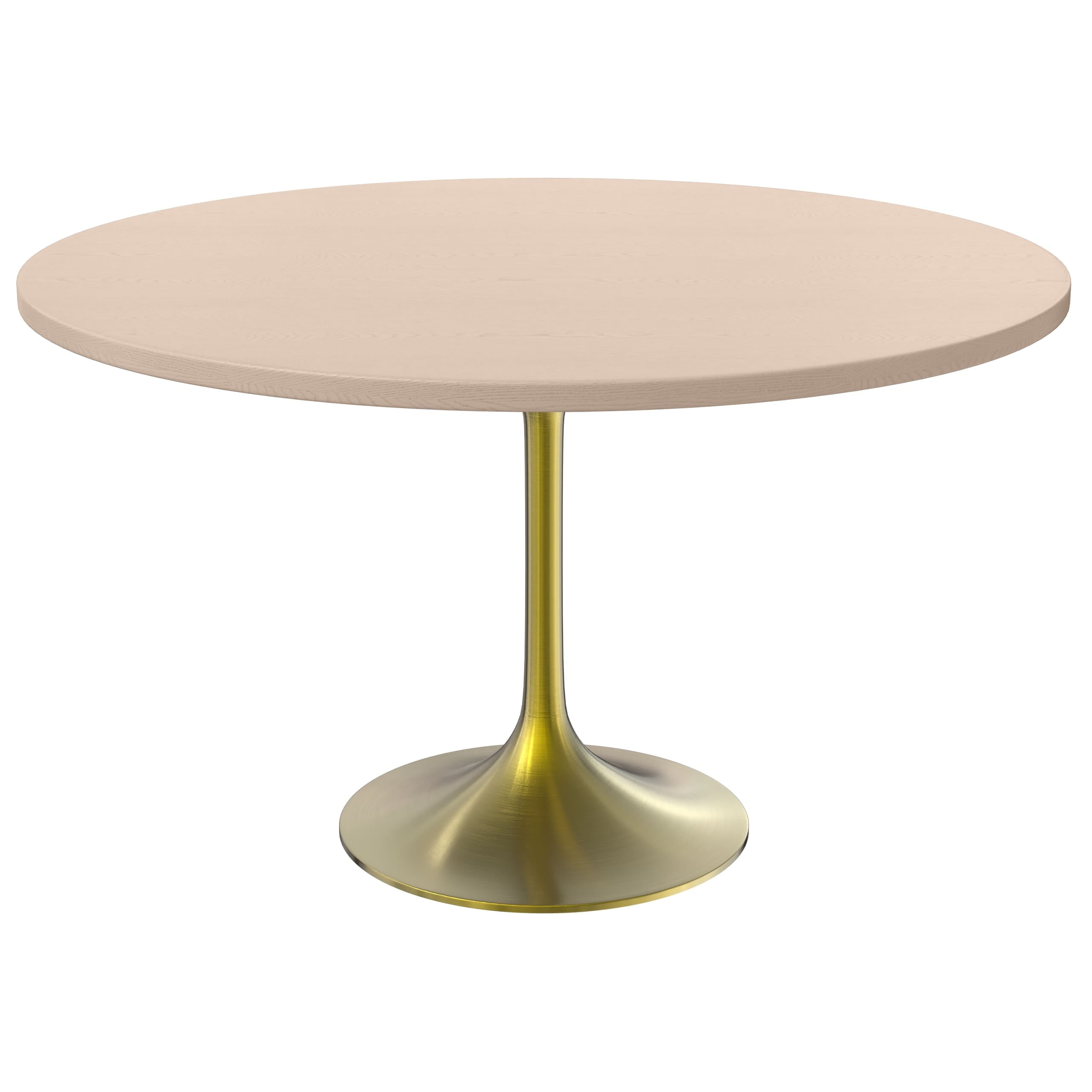 LeisureMod Verve Mid-Century Modern 48" Round Dining Table with MDF Top ...