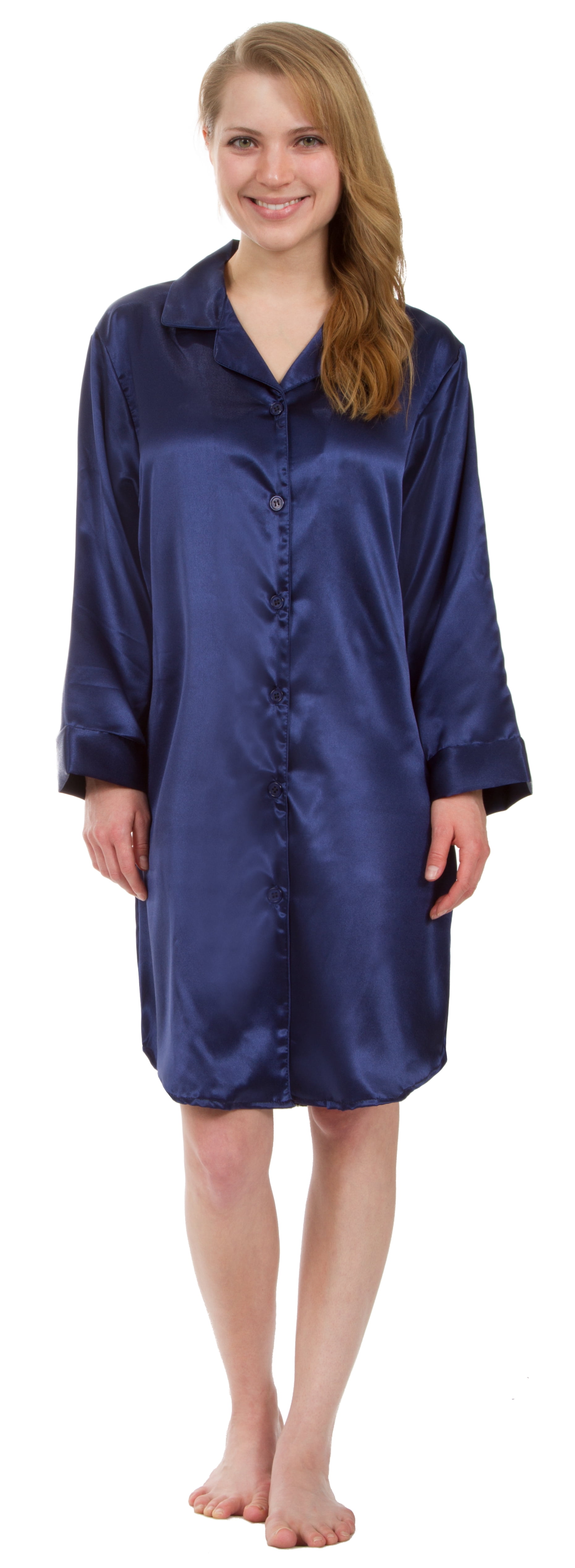 Silky Soft Boyfriend Shirt Nightdress