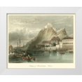 thumbnail image 1 of Leitch, W.L. 14x12 White Modern Wood Framed Museum Art Print Titled - Fortress on the Rhine, 1 of 4