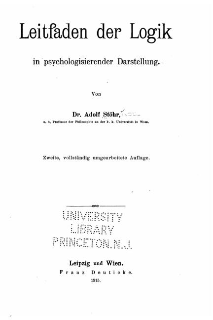 Leitfaden Der Logik in Psychologisierender Darstellung, (Paperback)