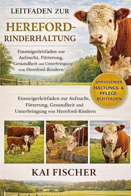 Leitfaden zur Hereford-Rinderhaltung: Einsteigerleitfaden zur Aufzucht, FÃ¼tterung, Gesundheit und Unterbringung von Here, (Paperback)