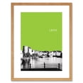 thumbnail image 1 of Leith Shore Edinburgh Scotland Scottish Landmark West View Green Artwork Framed Wall Art Print 9X7 Inch, 1 of 5