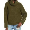 thumbnail image 1 of Leith Women's Ribbed Long Sleeve Turtleneck Sweater Pullover Green S, $49 NWT, 1 of 4