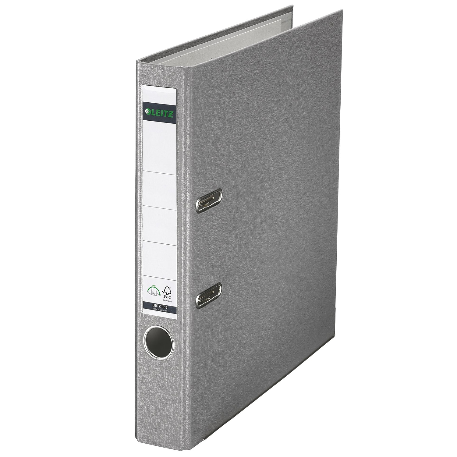 Leitz 180 Standard 1.5"" 2-Ring A4 Binder Light Gray (10155085) 1015-LG