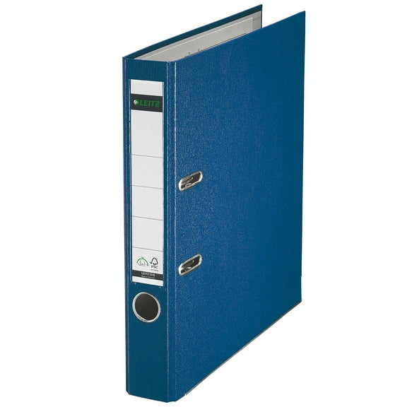 Leitz 180 Standard 1.5"" 2-Ring A4 Sized European Binder Blue (10155035) 1015-BL