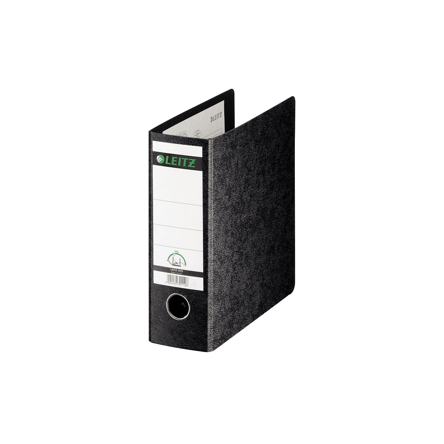 Leitz 180 Standard 3"" 2-Ring Micro Binder Black (10750000)