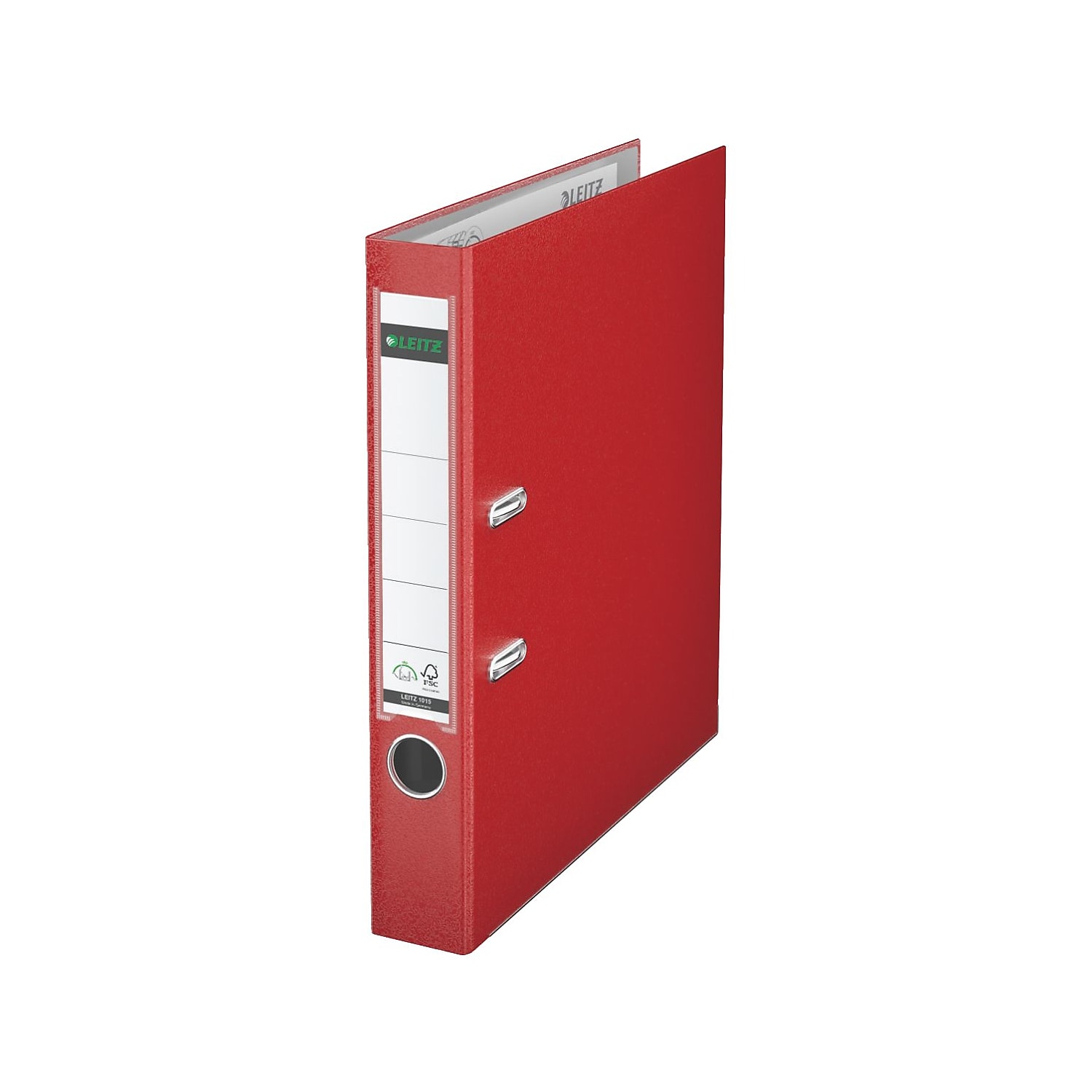 Leitz 180&deg; Standard 1.5"" 2-Ring A4 Binder Red (10155025) 1015-RD