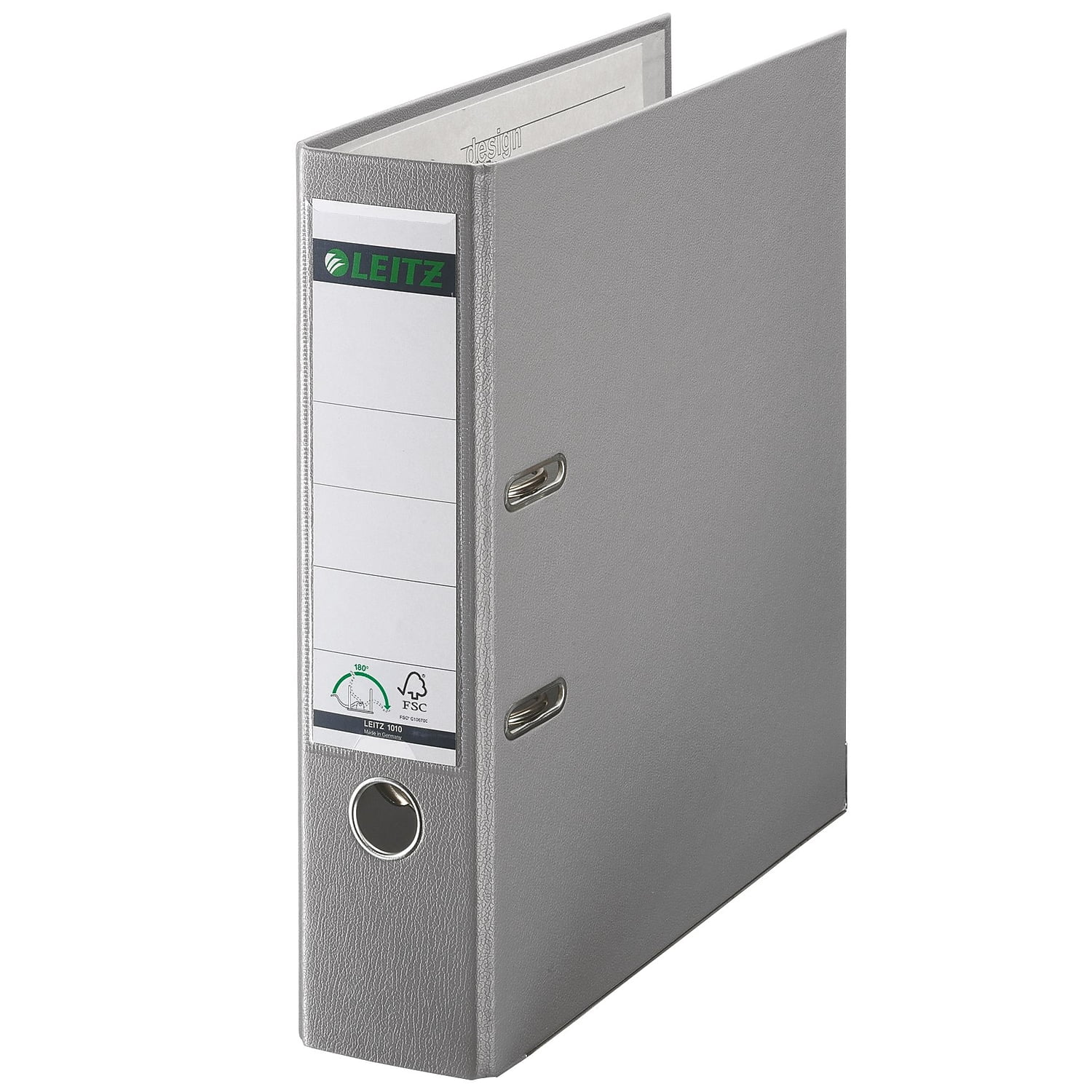 Leitz Standard 2"" 2-Ring A4 Binder Light Gray (10105085) 1010-LG