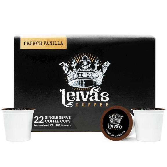 Leivas Guatemalan Single Serve Coffee Pods (22 Count) Small Batch, French Vanilla Flavor Capsules - Rich, Bold & Balanced Flavor - Single Serve Pods for Keurig Coffee Machine - 0.35 Oz Cups