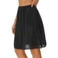 thumbnail image 1 of Lejafay Half Slips for Women Under Dresses Long Underskirts Petticoat Extender Half Slips 50cm Black L, 1 of 5