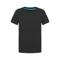 thumbnail image 1 of Lejafay Kids Boys Solid Color Short Sleeve Crewneck T-shirt Summer Casual Outdoor Sport Wear Tee Tops Black 100, 1 of 6