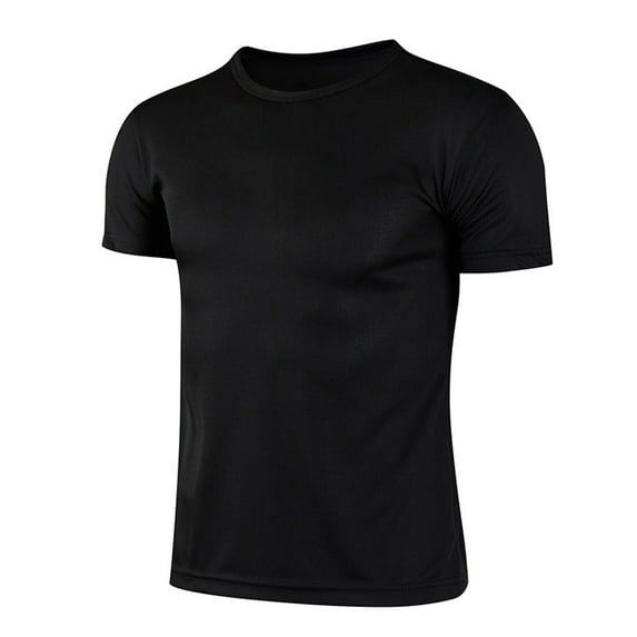 Lejafay Kids Boys Sport Athletic T Shirt Short Sleeve Running Shirts Golf Tennis Tee Tops Breathable Black 140