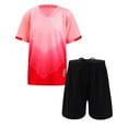 thumbnail image 1 of Lejafay Kids Football Uniform Jerseys Training Suits Outdoor Sportswear Soccer Tracksuit T-shirt and Pink S, 1 of 7