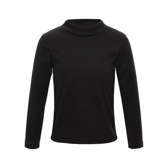Lejafay Little Boys Girls Thermal Top Fleece Lined Underwear Base Layer Undershirts Winter Warm Tee Black 110