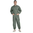 thumbnail image 1 of Lejafay Men's Coveralls Workwear Anti-static Dustproof Front Zipper Breathable Overalls Jumpsuits Gray 3XL, 1 of 3