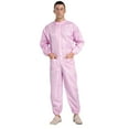 thumbnail image 1 of Lejafay Men's Coveralls Workwear Anti-static Dustproof Front Zipper Breathable Overalls Jumpsuits Pink L, 1 of 3