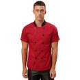 thumbnail image 2 of Personalized Chef Jacket & Hat Set - Custom Embroidered Name Short Sleeve Chef Coat Uniform 2 of 12
