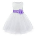 thumbnail image 1 of Lejafay Wedding Flower Girl Formal Bridesmaid Birthday Pageant Recital Graduation Dress Lavender 12, 1 of 5