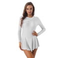 thumbnail image 1 of Lejafay Women's Figure Skating Dress Spandex Competition Skirt Skating Costumes White S, 1 of 6