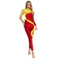 thumbnail image 1 of Lejafay Women's Gymnastics Leotards Long Sleeve Figure Ice Skating Jumpsuit Ballet Dance Leotard Burgundy XXL, 1 of 5