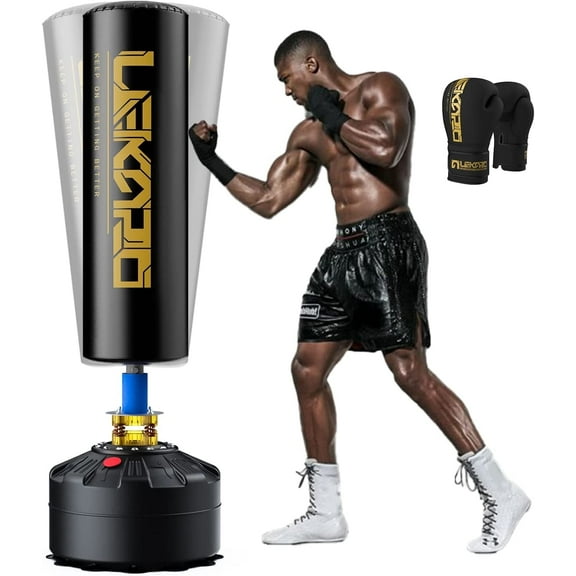 Lekro 70 Inch Vertical Boxing Punching Bag With Boxing Gloves, Heavy-Duty Boxing Punching Bag, Suitable For Boxing, Sanda, Muay Thai, Taekwondo Training Punching Bag