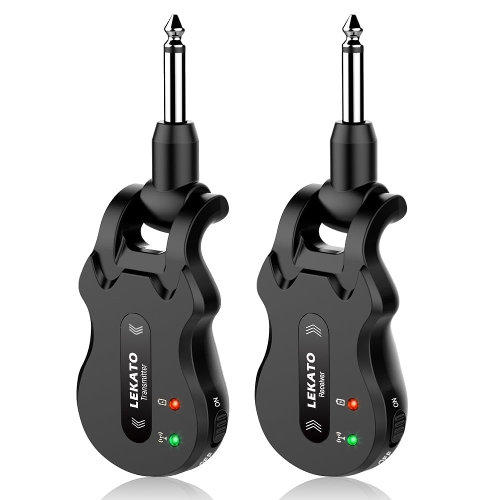 Lekato Wireless Guitar System 5.8 Ghz Stereo Receiver with USB cable 48K/24bit high quality signal